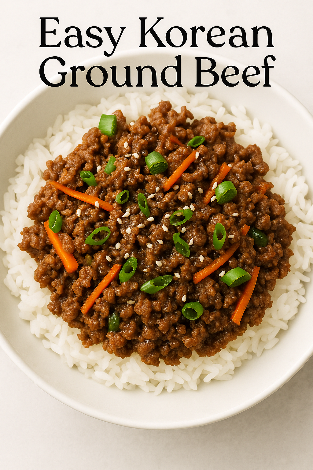 Easy Korean Ground Beef Recipe